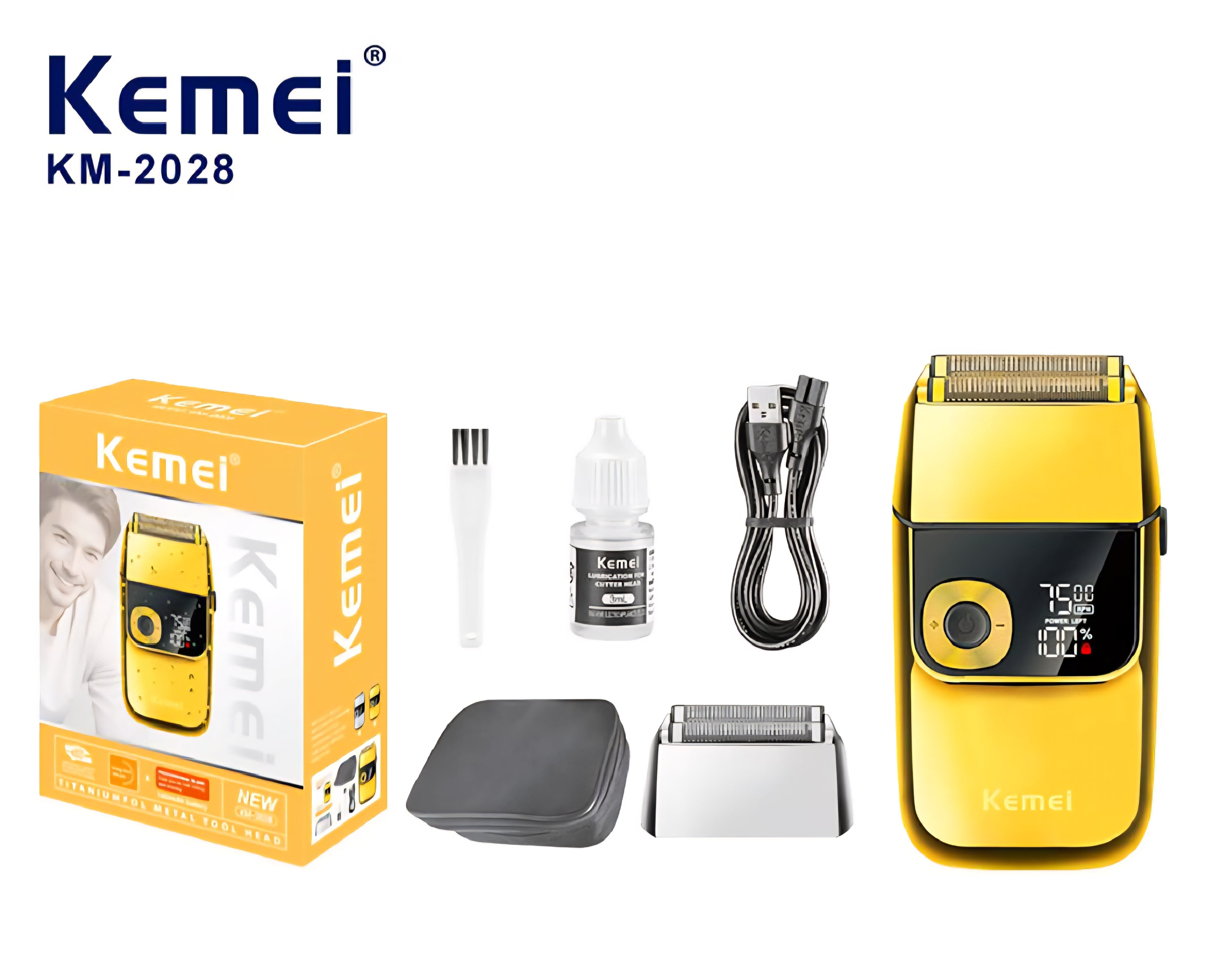 KEMEI 2028 TITANIUM 2EN1